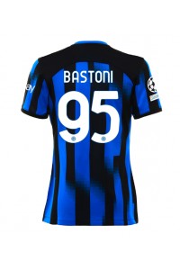 Fotbalové Dres Inter Milan Alessandro Bastoni #95 Dámské Domácí Oblečení 2023-24 Krátký Rukáv